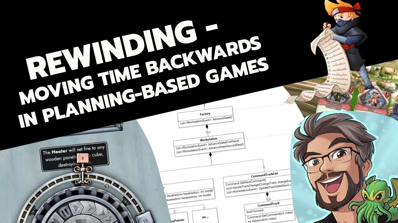 Rewinding - moving time backwards in planning-based games