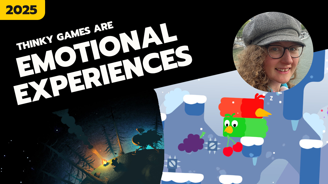 Thinky games are emotional experiences, and designing with those emotions in mind will help you build better games