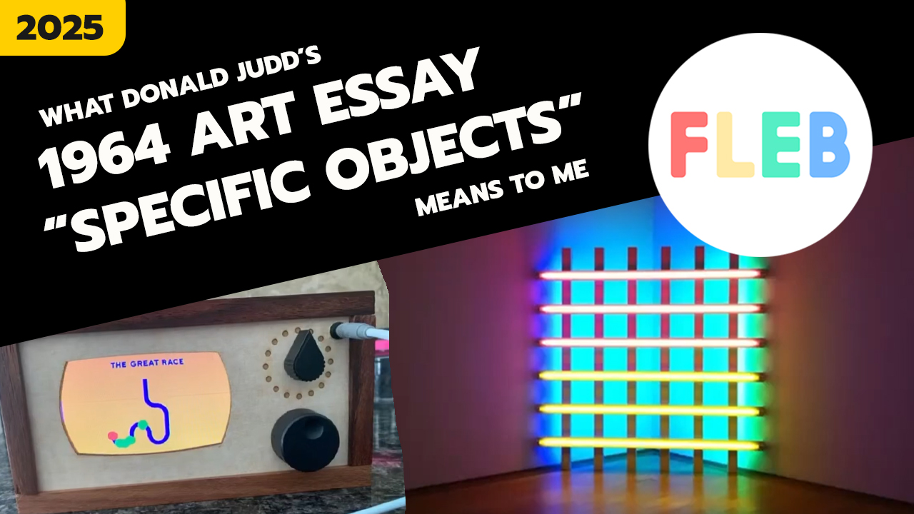 What Donald Judd's 1964 Art Essay "Specific Objects" Means To Me