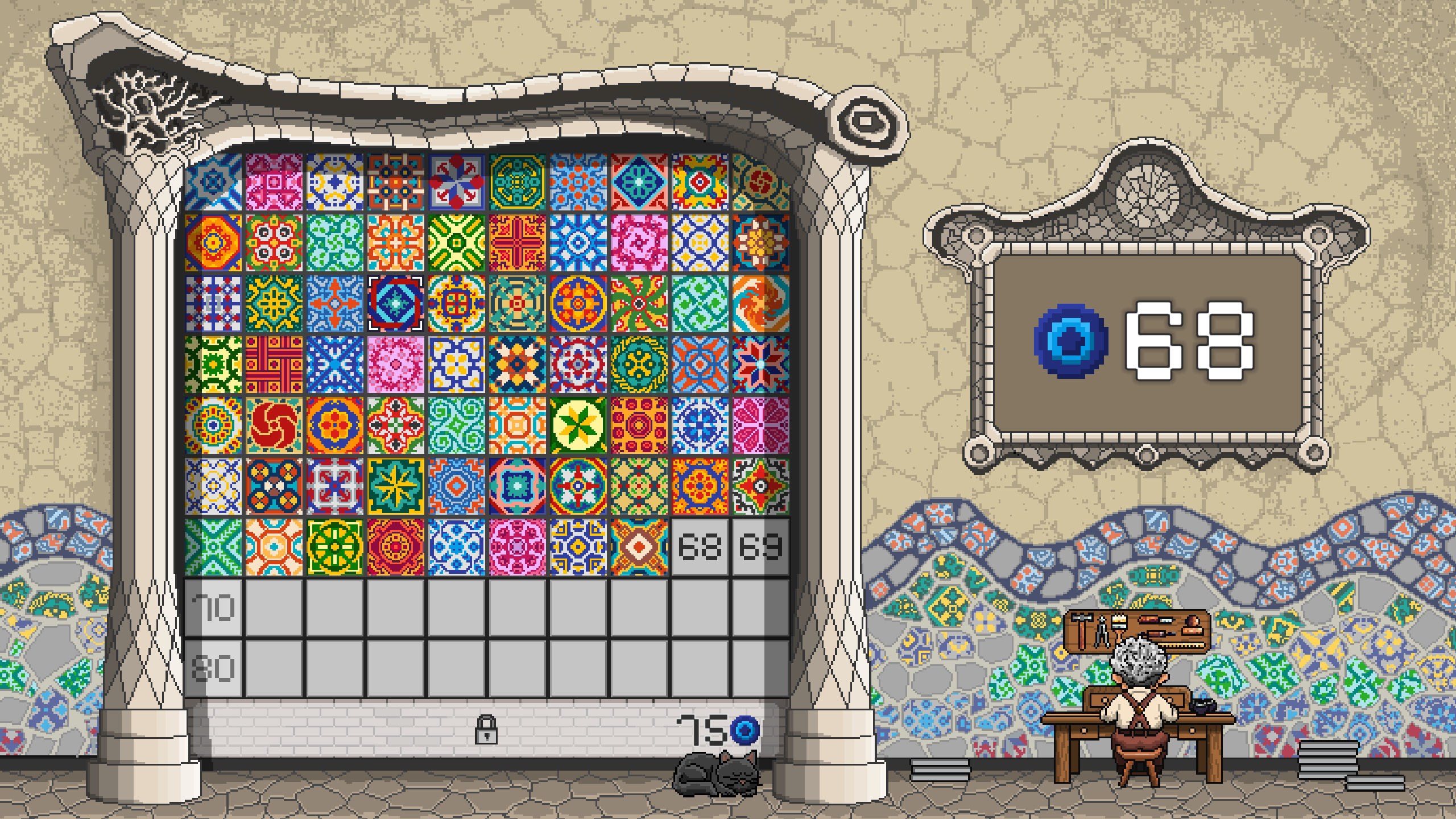Tezzel’s hypnotic tile grids offer up a provocative piece of puzzly ...