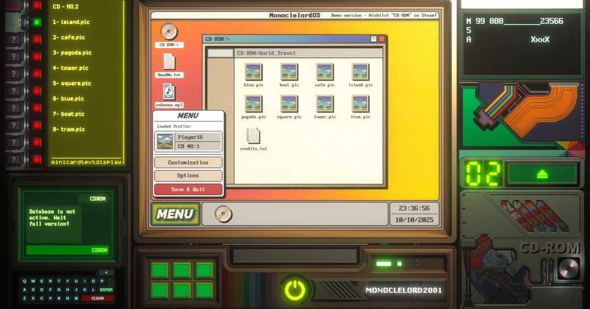 Cd Game Example Dig through the archives of old CDs and decode cryptic files in this ...